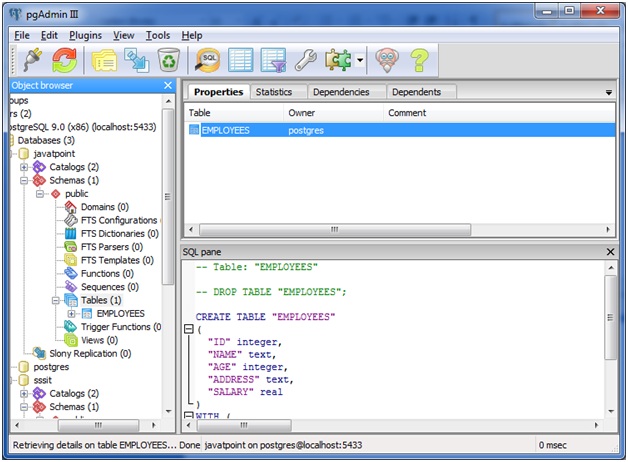 postgresql create table with select statement