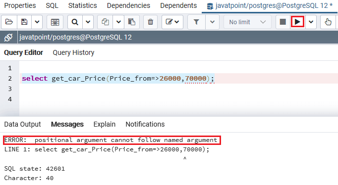 PoatgreSQL Function