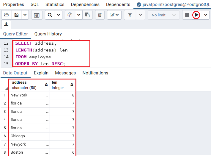 Postgresql Sort By Date