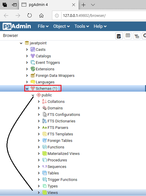 postgresql-schema-javatpoint