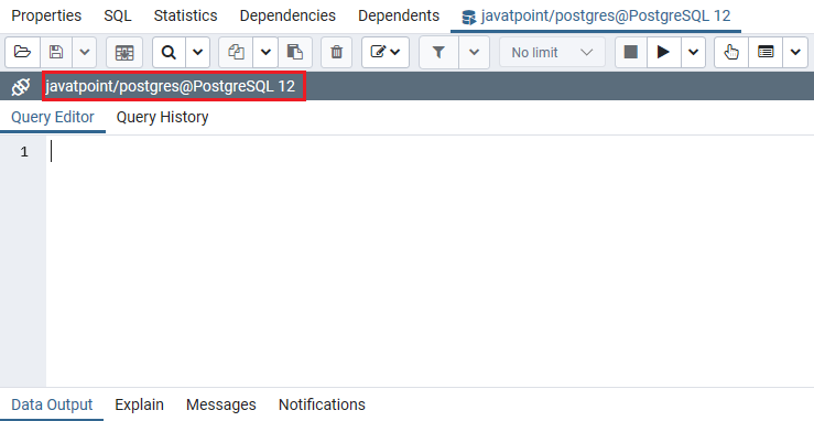 PostgreSQL Select Database