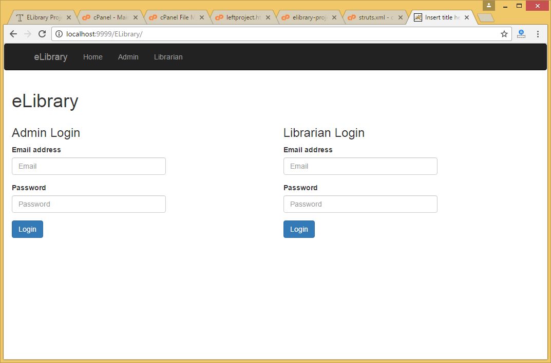 library management project in servlet 1