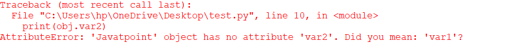 AttributeError in Python