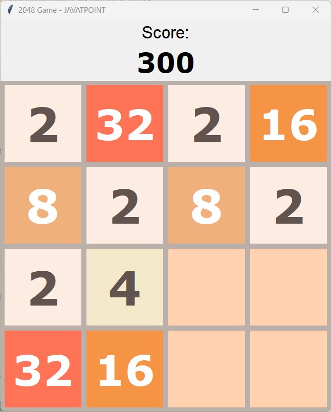 Building 2048 Game in Python