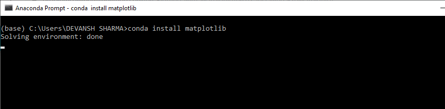 How to install matplotlib in Python