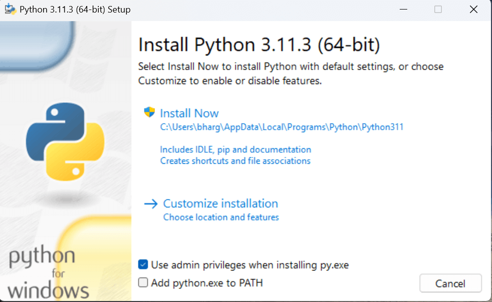Python Environment Set-up
