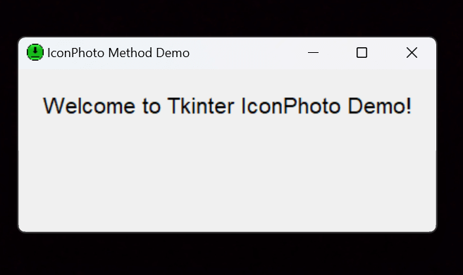iconphoto() method in Tkinter | Python