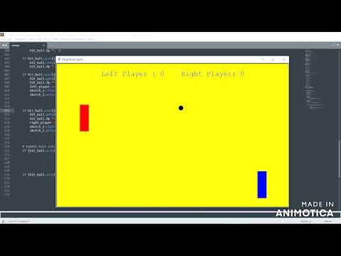 Ping Pong Game Using Turtle in Python