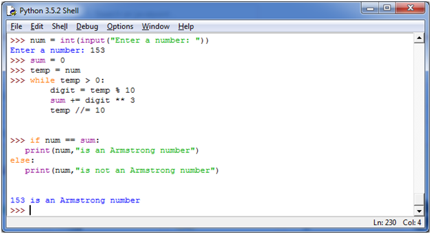 Python Program To Check Armstrong Number Python Tutorials