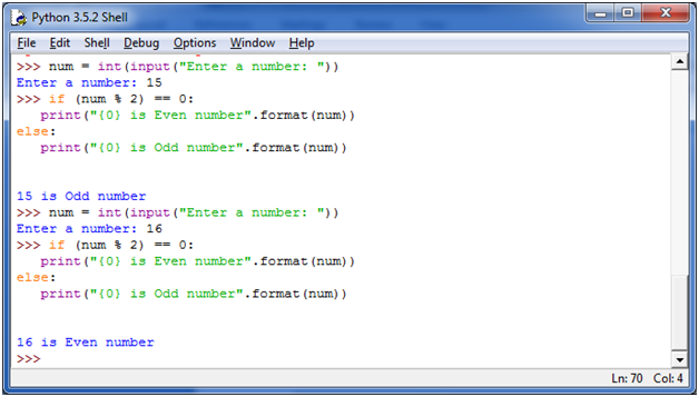 Python Check Number Odd or Even - javatpoint