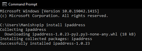 Python IPaddress Module