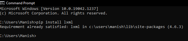 Python lxml Module
