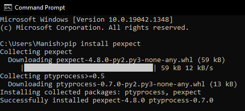 Python Pexpect Module