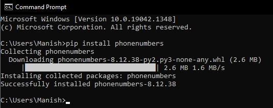 Python Phonenumbers Module