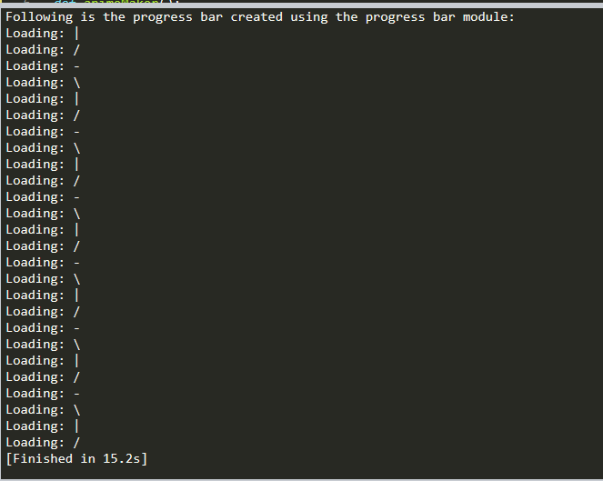 Python Progressbar Module