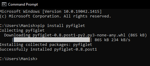 Python Pyfiglet Module