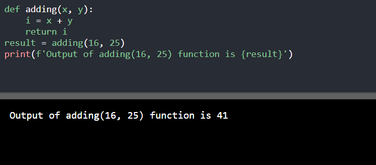 Python return statement - Javatpoint