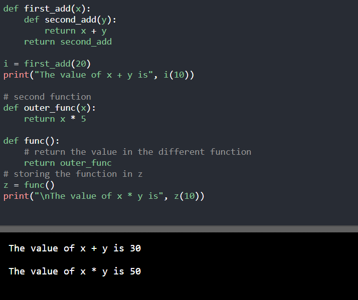 Python return statement - Javatpoint