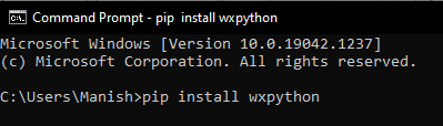 Python wxPython Module