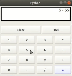 Simple GUI calculator using PyQt5 in Python