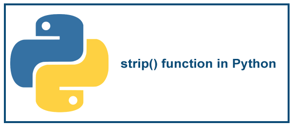 strip() function in Python