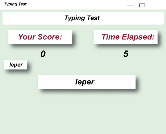 Typing Test Python Project