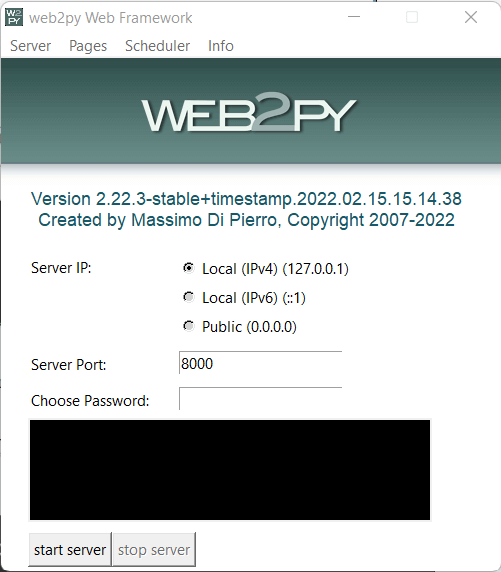 Web2py Framework in Python