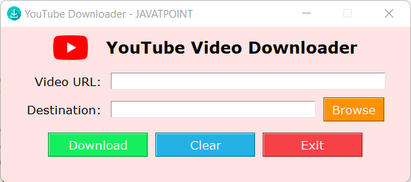 YouTube Video Downloader using Python Tkinter