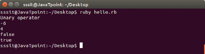 Ruby operators 1