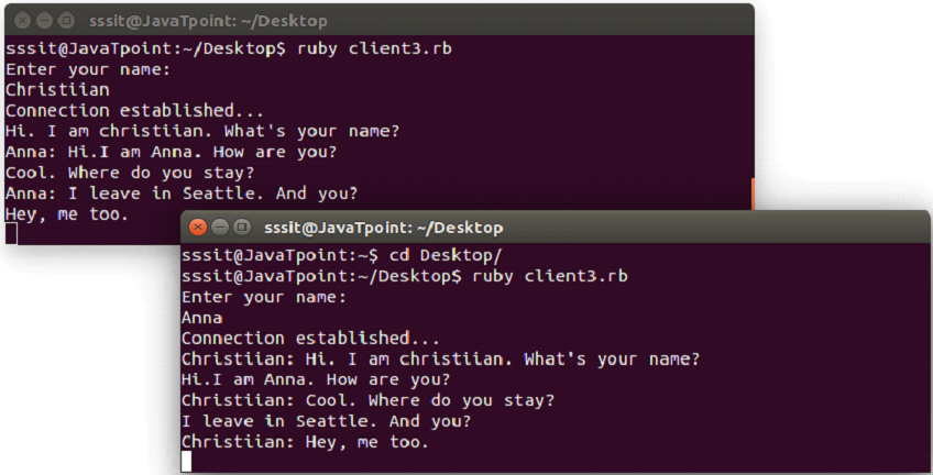Ruby Socket programming 3