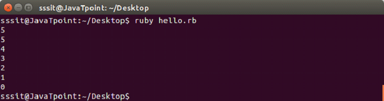 Ruby while loop 2