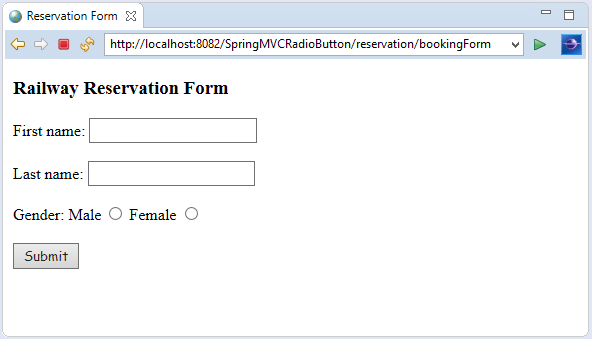 Spring MVC Form Radio Button