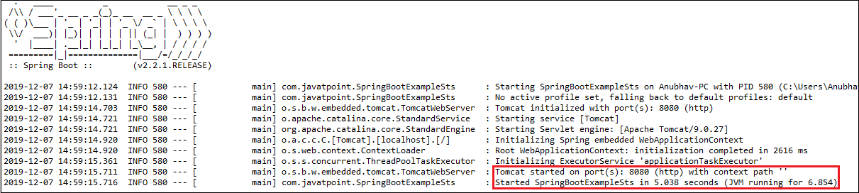 Creating Spring Boot Project Using STS