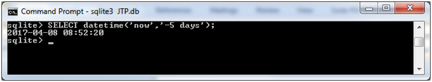 SQLite Datetime function 6