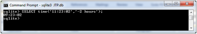 SQLite time function 2