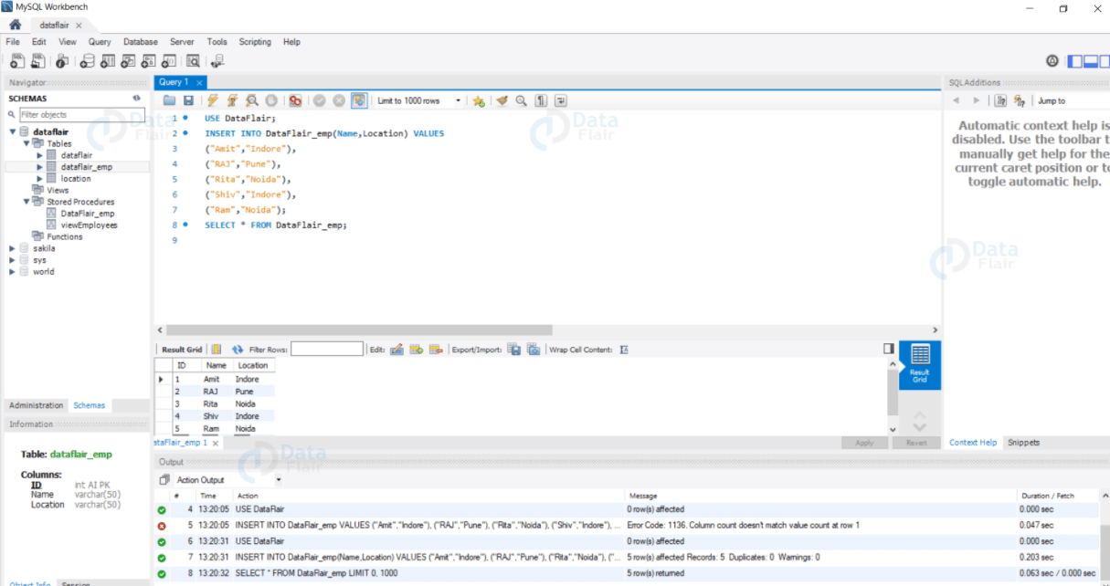 SQL Auto Increment