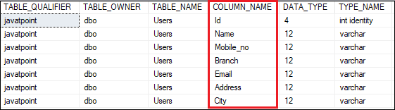 Drop Column in SQL Server