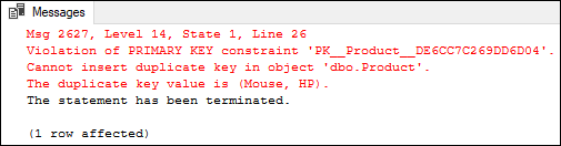 SQL Server Composite Key