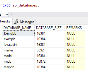 SQL server create database 4
