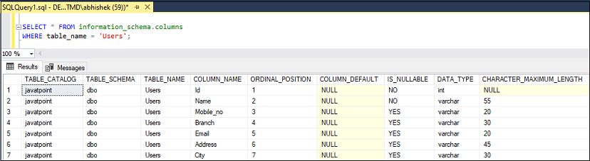 How To See Table Structure In Pl Sql Developer