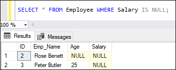 SQL Server ISNULL Function