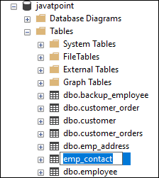 SQL Server Rename Table