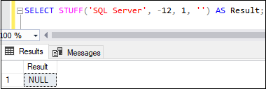 SQL Server STUFF() Function