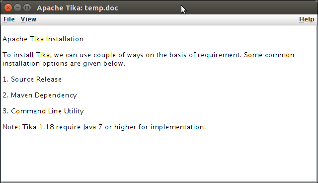 Tika GUI Application