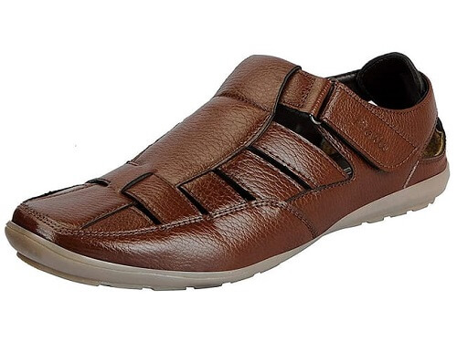 Walkway by Metro Brands Men Tan Synthetic Sandals (18-879-23-43) Size (9 UK/ India (43EU)) : Amazon.in: Beauty