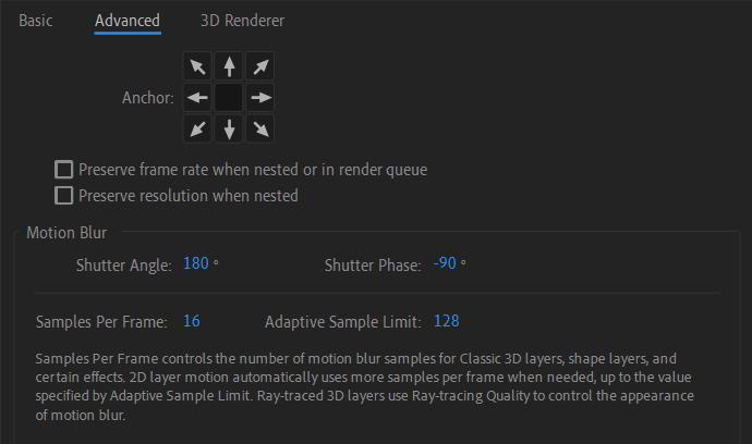 Composition in Adobe After Effect