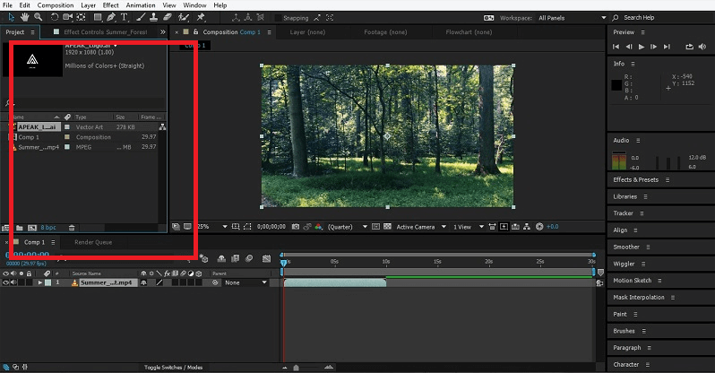 Group Layers In After Effect
