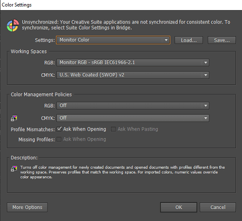 illustrator color settings download