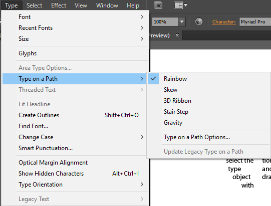 Type In Adobe Illustrator Javatpoint