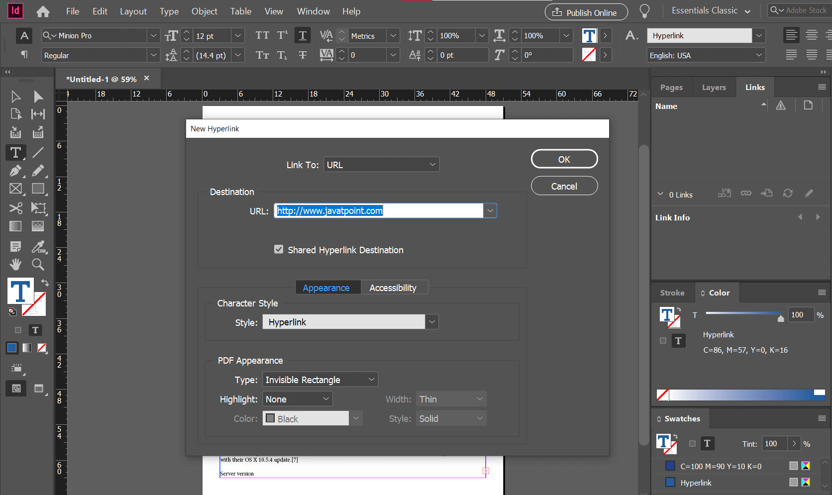 Adobe InDesign - Story Editor